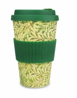Ecoffee Cup Reusable Bamboo Cup William Morris Willow Print